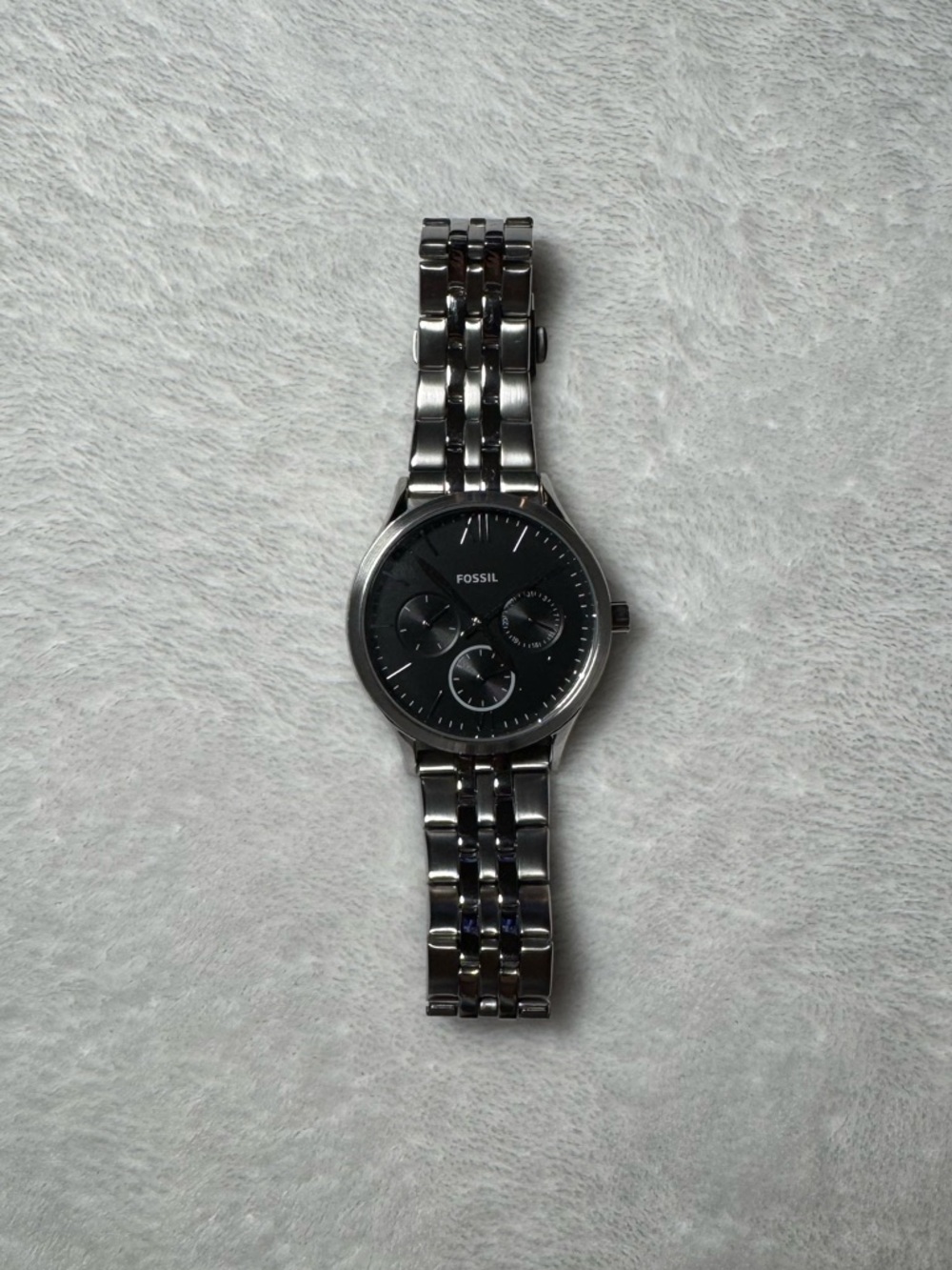 Fossil Fenmore Multifunction Silver-Tone Stainless Steel Watch 36mm